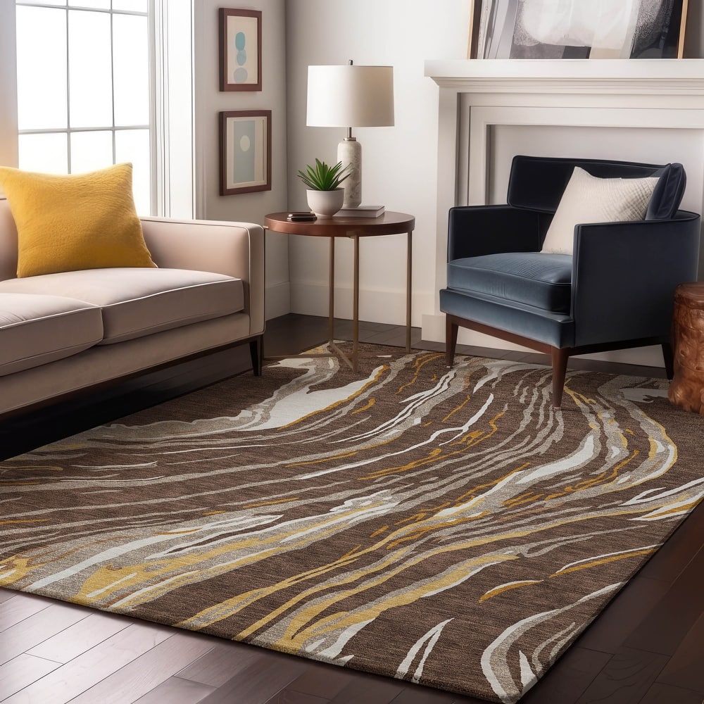 Premium Washable Super Soft Abstract Contemporary Mayfield Rug