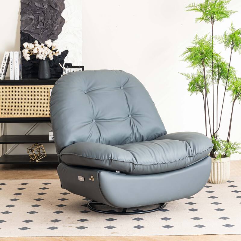 Power Swivel Recliner With USB Charger and Bluetooth Music Player