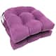 16-inch U-shaped Indoor Microsuede Chair Cushions (Set of 2, 4, or 6) - Set of 2 - Ultra Violet