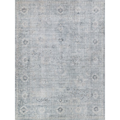 EXQUISITE RUGS Cambridge Hand-loomed Wool/Bamboo Silk Blue Area Rug.