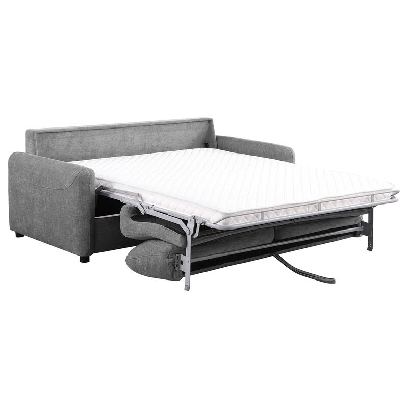 Welker Grey Upholstered Sofa Sleeper with Queen Mattress