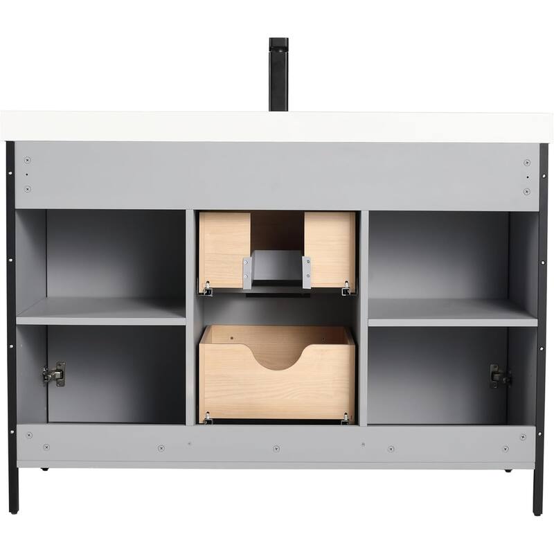 Blossom 48" Freestanding Bathroom Vanity with Sink, Soft-Close Drawers