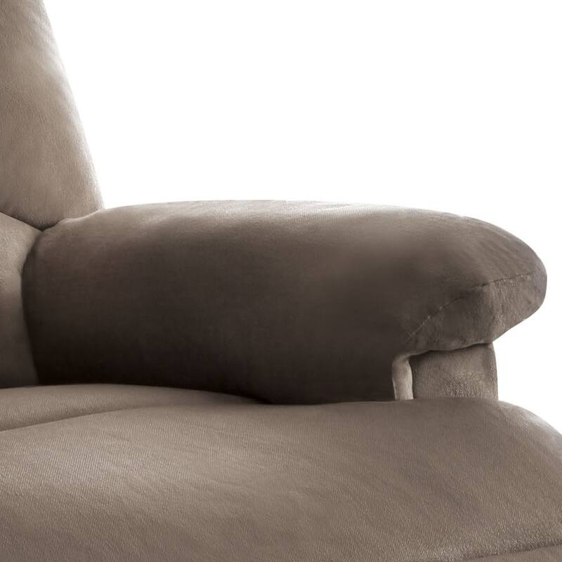 Light Brown Woven Fabric Motion Recliner