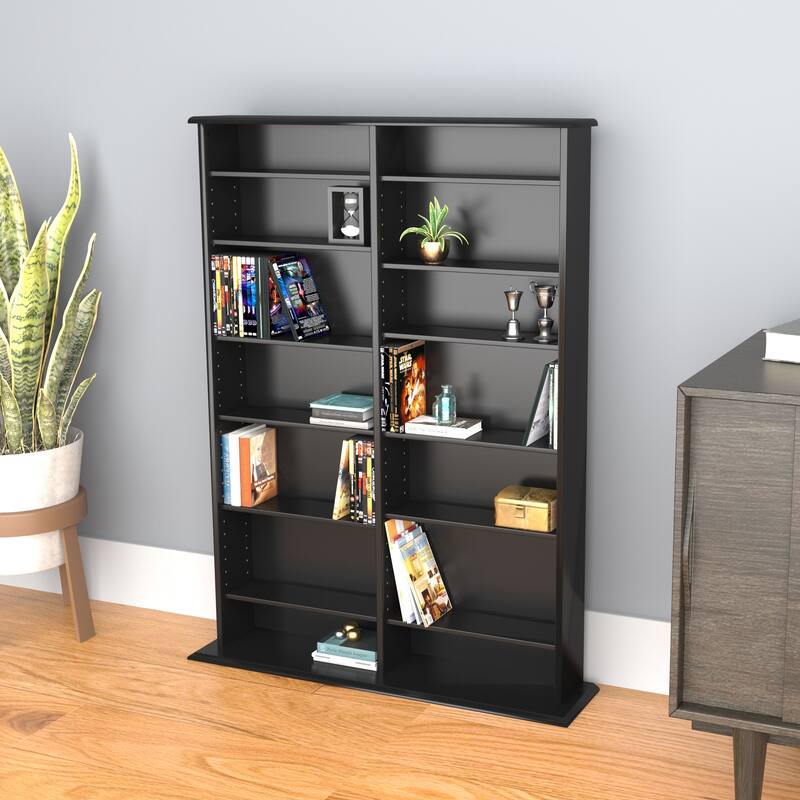 Prepac Media Storage Display Cabinet 8.75" D x 38.75" W x 51" H
