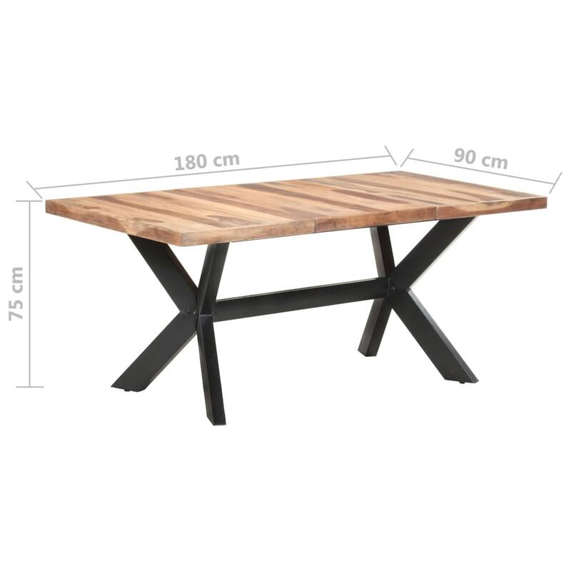 vidaXL Solid Wood Dining Table with Honey Finish Wooden Furniture Multi Sizes
