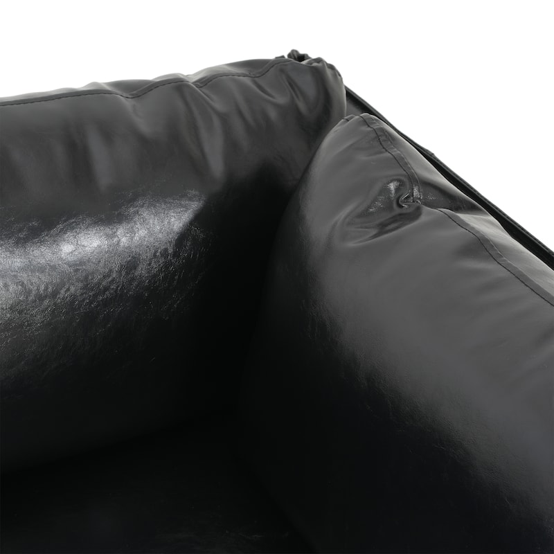 Daphne Faux Leather Lounge Chair by Christopher Knight Home