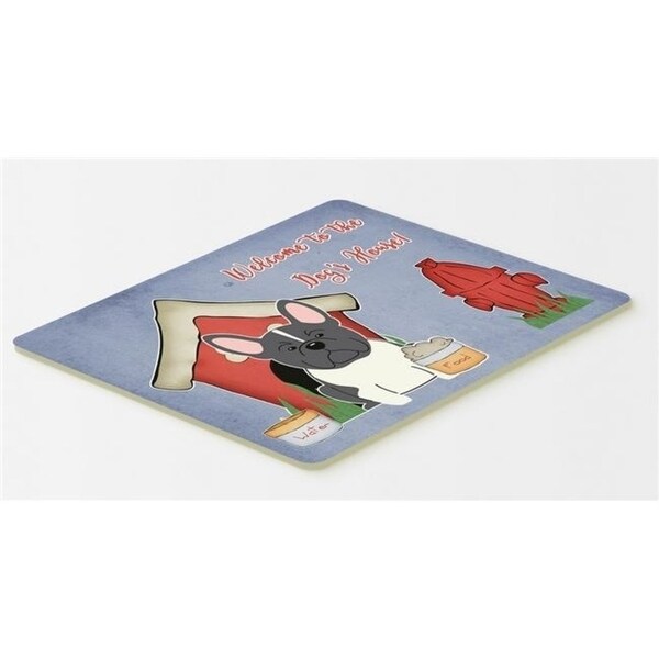 Carolines Treasures BB2766CMT Dog House Collection French Bulldog Black & White Kitchen or Bath Mat 20 x 30