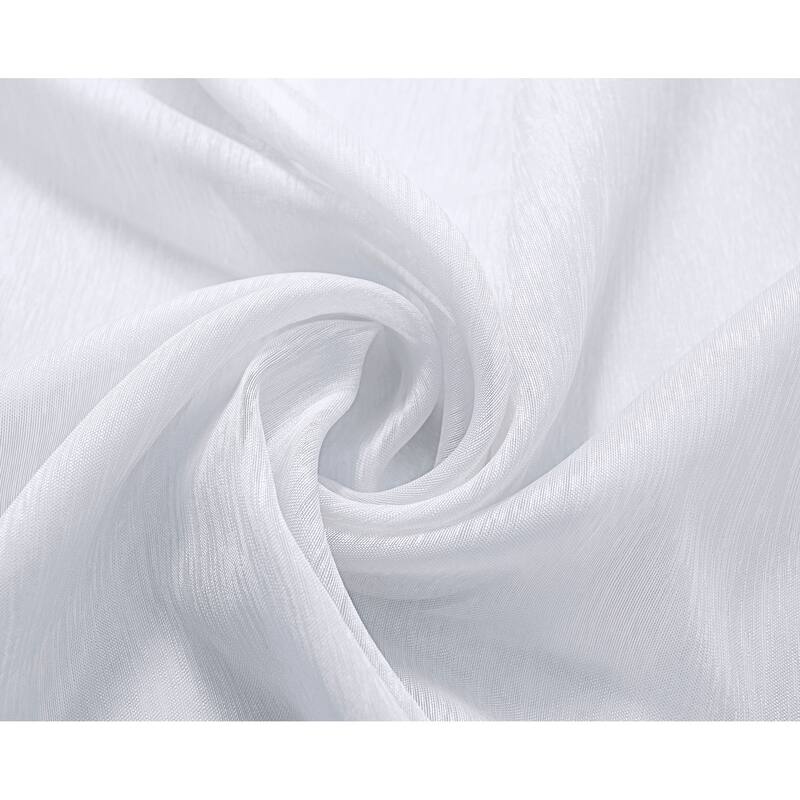 RT Designer Collection Celine Sheer 84 or 90-inch Rod Pocket Curtain Panel