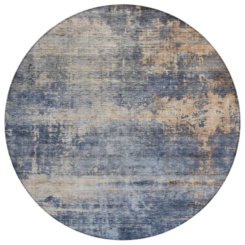 HomeRoots Abstract Transitional Rectangle Outdoor Rug