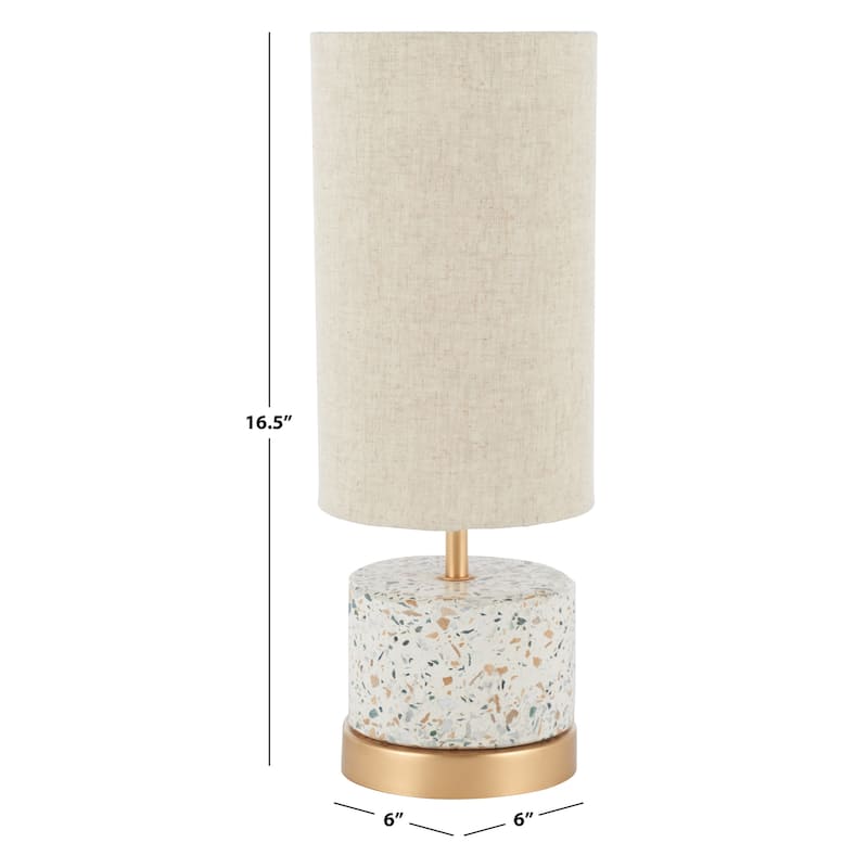 SAFAVIEH Lighting Laszlo Modern 16-inch Table Lamp - 6"W x 6"D x 17"H