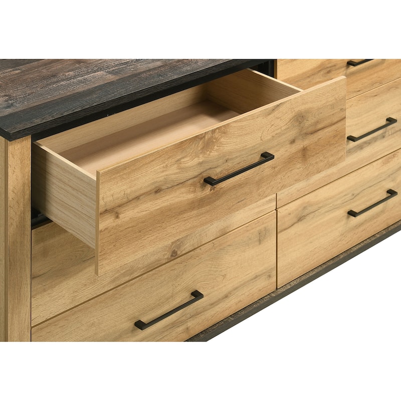 Fraser Natural Pine 6-drawer Dresser Cabinet