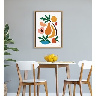 Kate and Laurel Sylvie Fruit Fiesta Framed Canvas by Maggie Stephenson