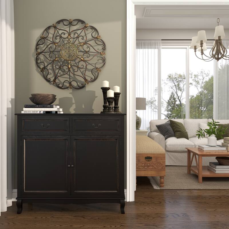 Brown Metal Scroll Home Wall Decor