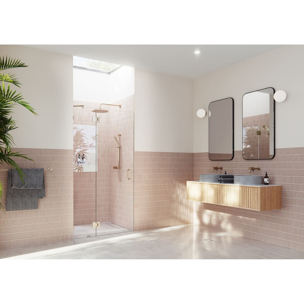 Glass Warehouse GW-GH-40 Halo 78" High x 40" Wide Hinged Frameless