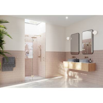 Glass Warehouse GW-GH-41 Halo 78" High x 41" Wide Hinged Frameless