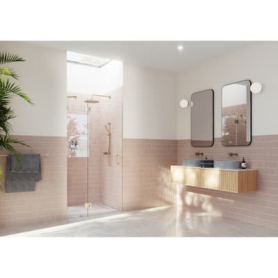 Glass Warehouse GW-GH-43 Halo 78" High x 43" Wide Hinged Frameless
