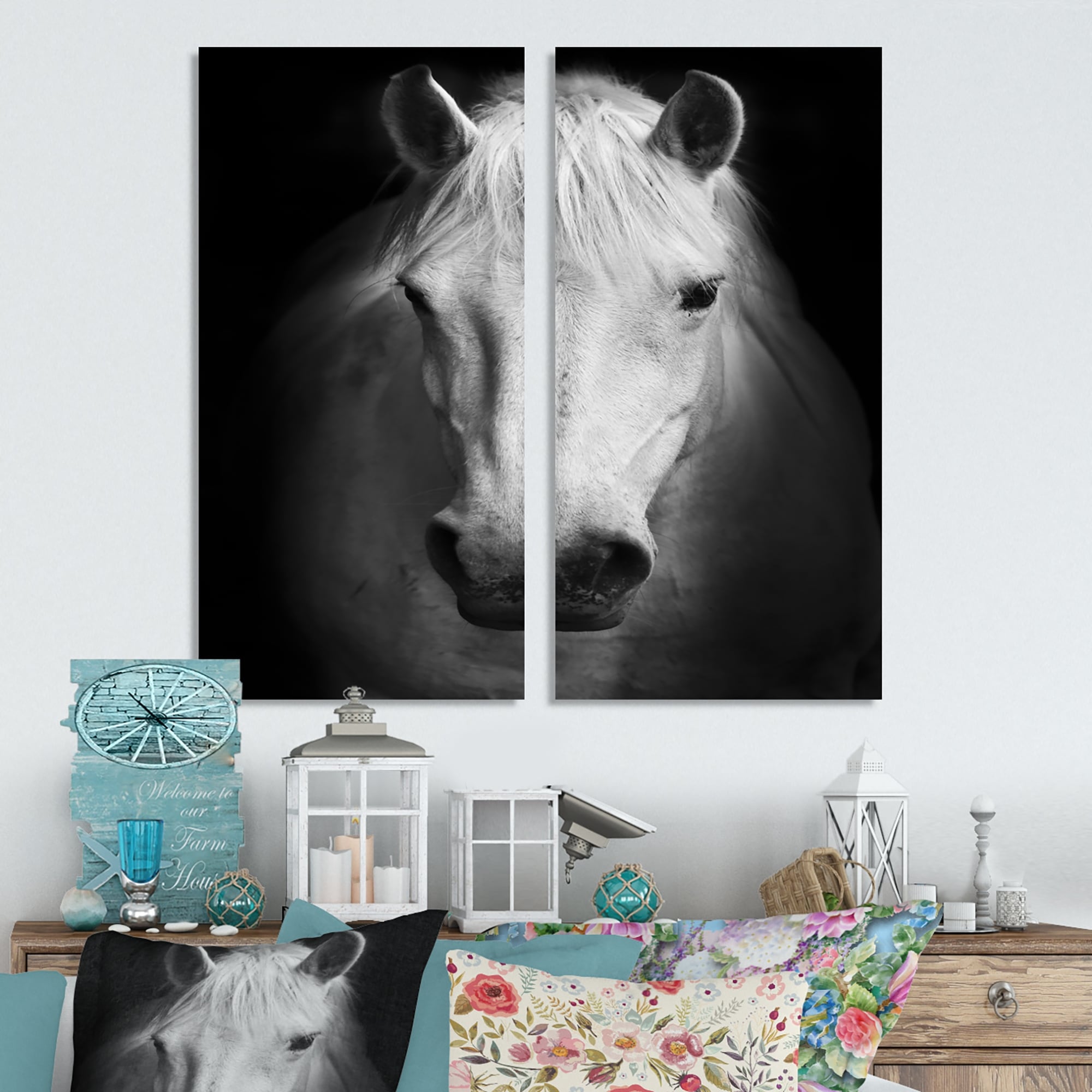 Designart 12-in H x 20-in W Animals Print on Canvas at