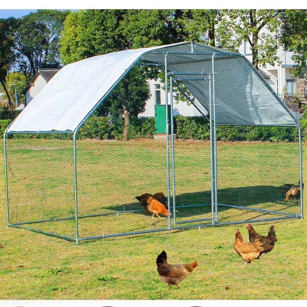 Waterproof Large Metal Chicken Coop for Outdoor Back Yard Farm