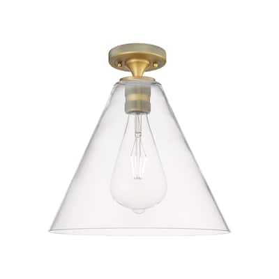 Innovations Lighting 434-1F-10-12 Crown Point Flush Cone Crown Point