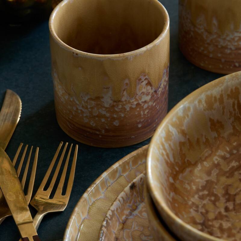 LEMIEUX ET CIE Hanami 4-Piece Stoneware Cup Set