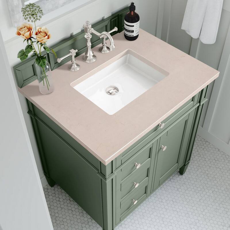 James Martin Vanities 655-V30-3EMR Brittany 30" Single Basin Poplar