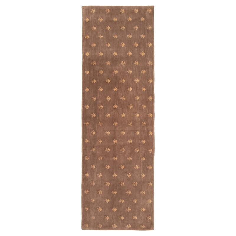 ECARPETGALLERY Hand-knotted Opulence Brown Wool Rug - 2'9 x 8'8 - Brown - 2'9 x 8'8