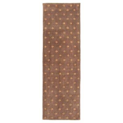 ECARPETGALLERY Hand-knotted Opulence Brown Wool Rug - 2'9 x 8'8
