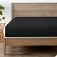 preview thumbnail 56 of 63, Bare Home Double Brushed Deep Pocket Fitted Sheet California King - Black