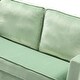 preview thumbnail 20 of 71, Clos 51'' Modern Upholstered Sofa with Golden Legs by HULALA HOME