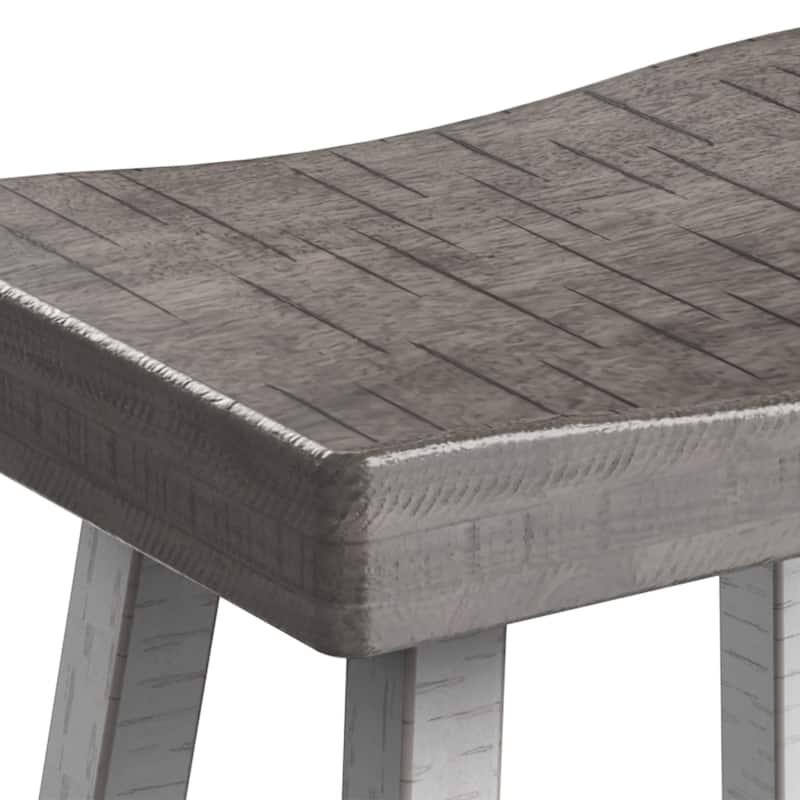 Solid Wood Modern Midnight Bar Stool Set of 2