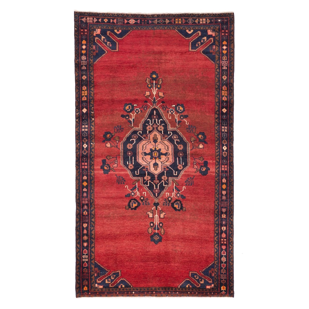ECARPETGALLERY Hand-knotted Konya Anatolian Red Wool Rug - 4'9 x 8'8
