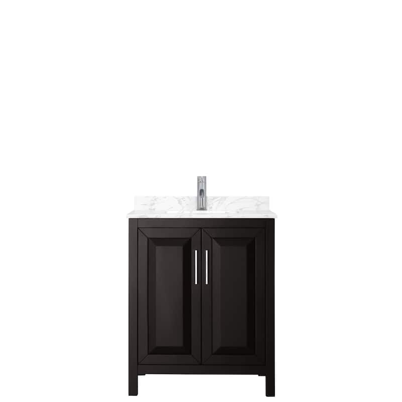 Daria 30 Inch Single Vanity, Cultured Marble Top