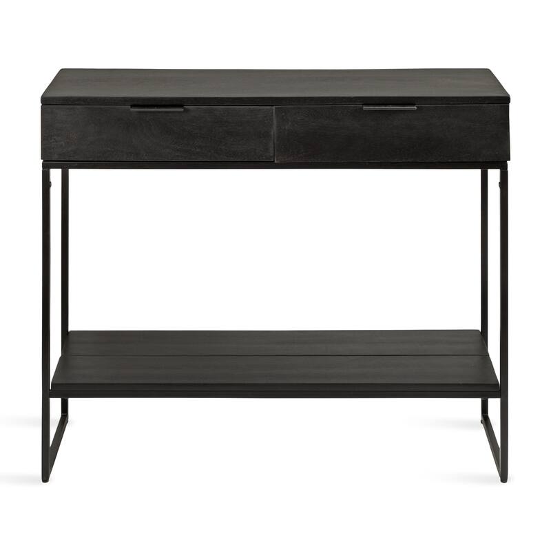 Kate and Laurel Malone Wood and Metal Console Table