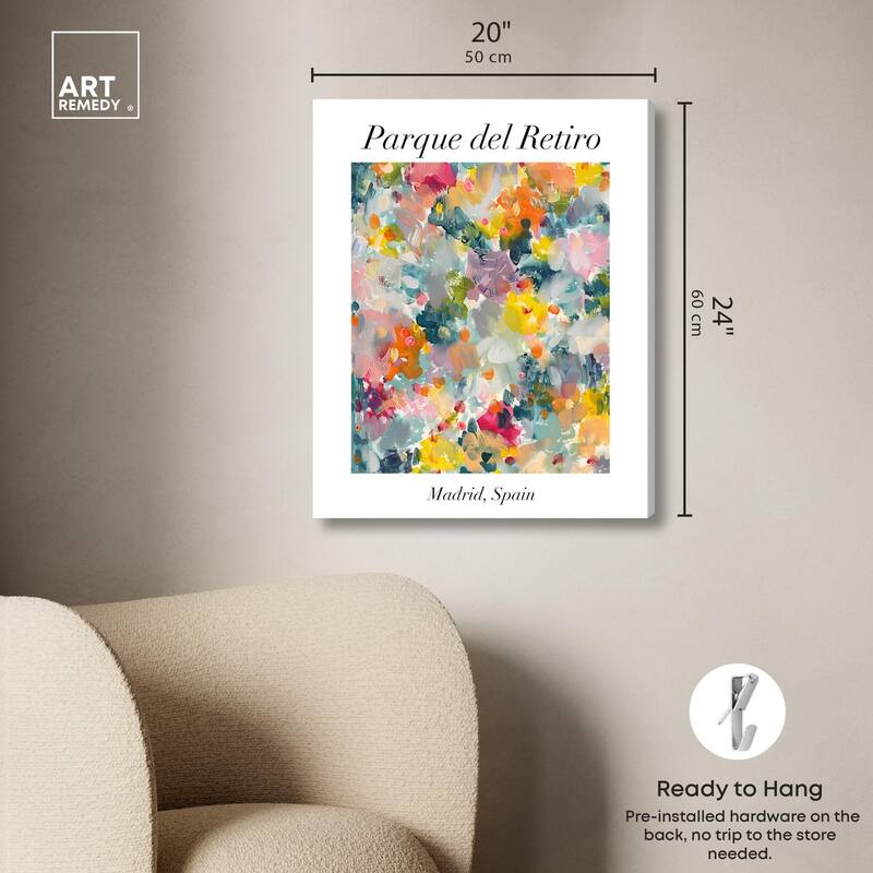 Retiro Park Canvas by Art Remedy, Gallery Wrapped