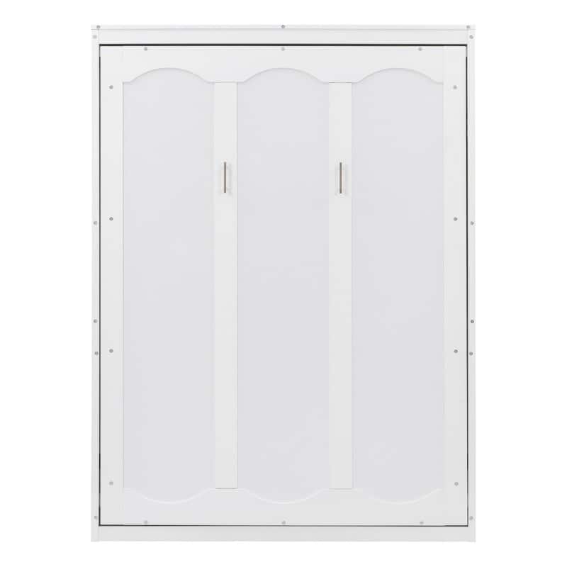 Wooden Quenn Size Murphy Bed Wall Bed with Shelves