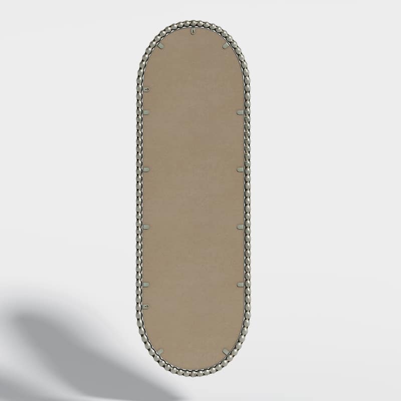 Antique Effect Iron Art Oval Retro Wall Hanging Mirror