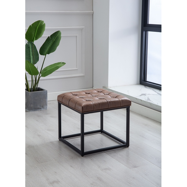 Small square sales tufted ottoman
