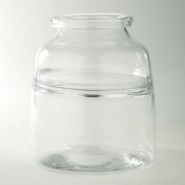 10.5" Clear Candy Container Glass Bud Vase - N/A