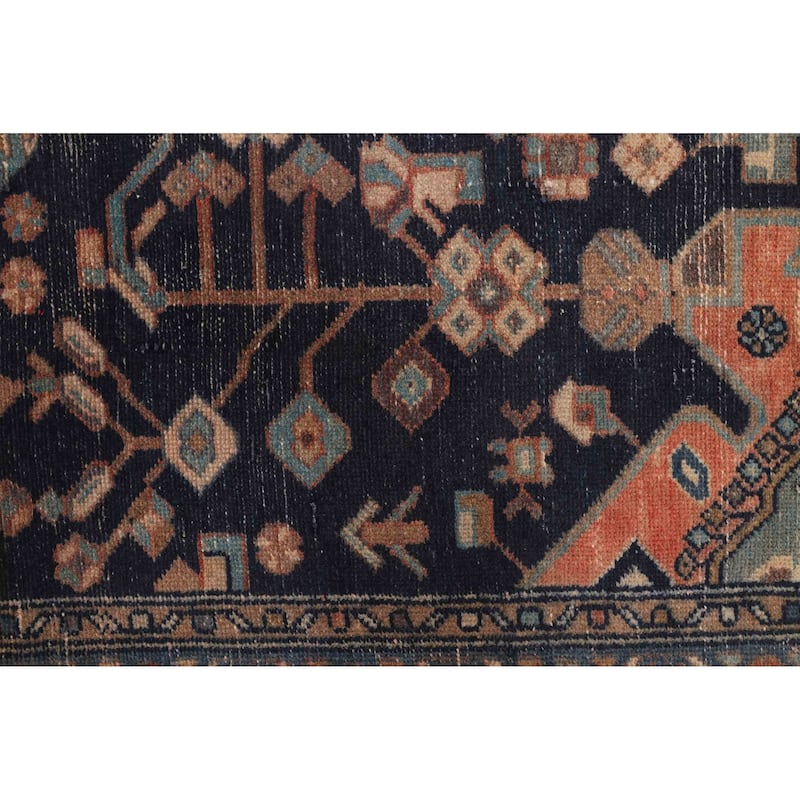 ECARPETGALLERY Hand-knotted Antalya Vintage Dark Navy Wool Rug - 3'5 x 6'3