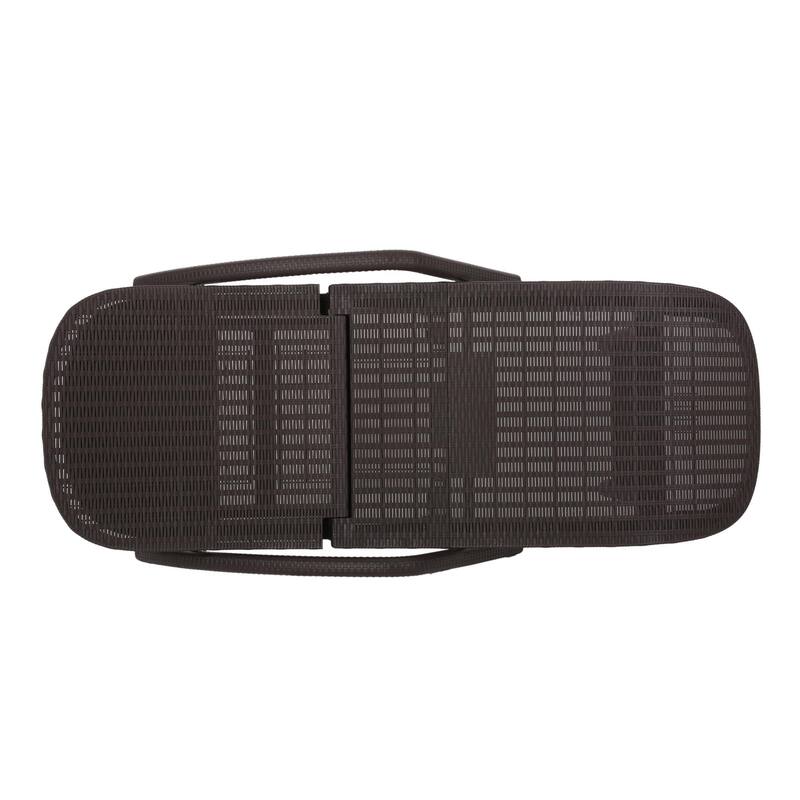 Outdoor Polypropylene Resin Recliner with Armrests