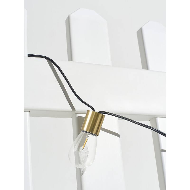 Brightech Ambience Glow 12-Light 28 ft. Outdoor Solar 1W 2700k LED S14 Edison Bulb String-Light
