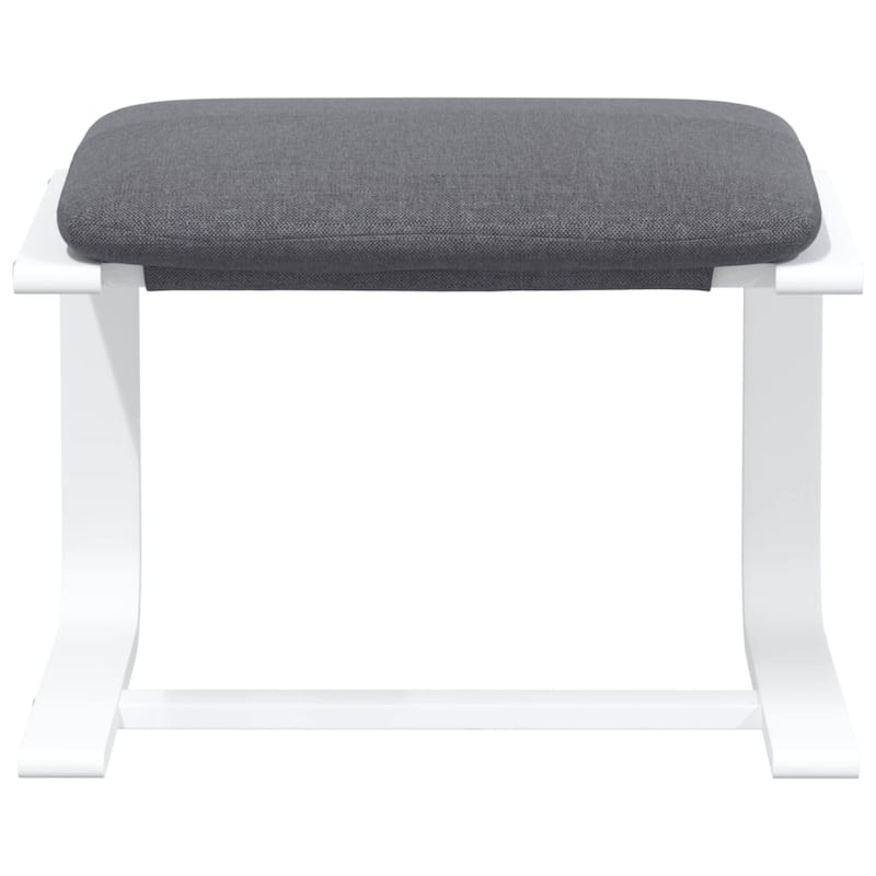 vidaXL Relaxing Chair with Footstool Cream Fabric - 20.1" x 16.1" x 15.7"
