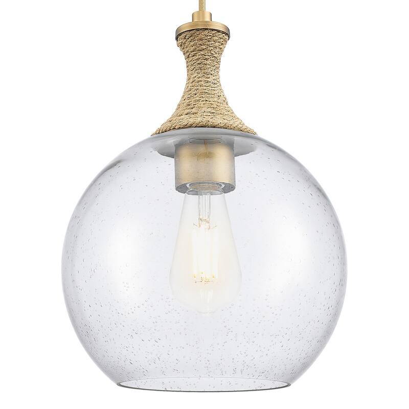 Innovations Lighting 415-1PR-G124-10 Astor 10" Wide Mini Pendant with - Brushed Brass