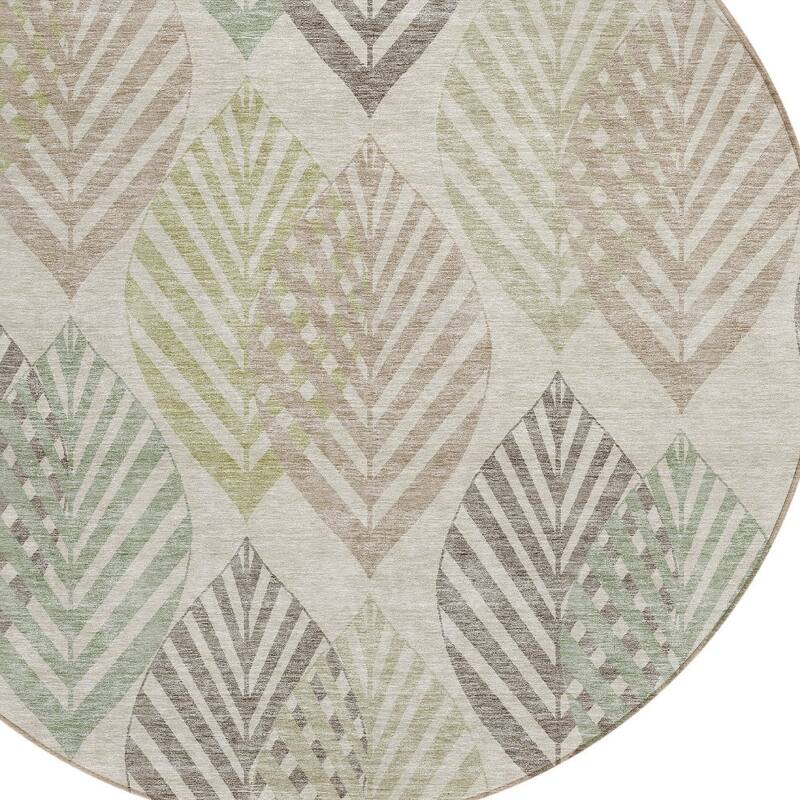 HomeRoots Floral Transitional Rectangle Outdoor Rug