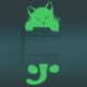 preview thumbnail 2 of 0, Walplus Peel and Stick Glow In The Dark Wall Sticker Cat Glowing Home Room Decor
