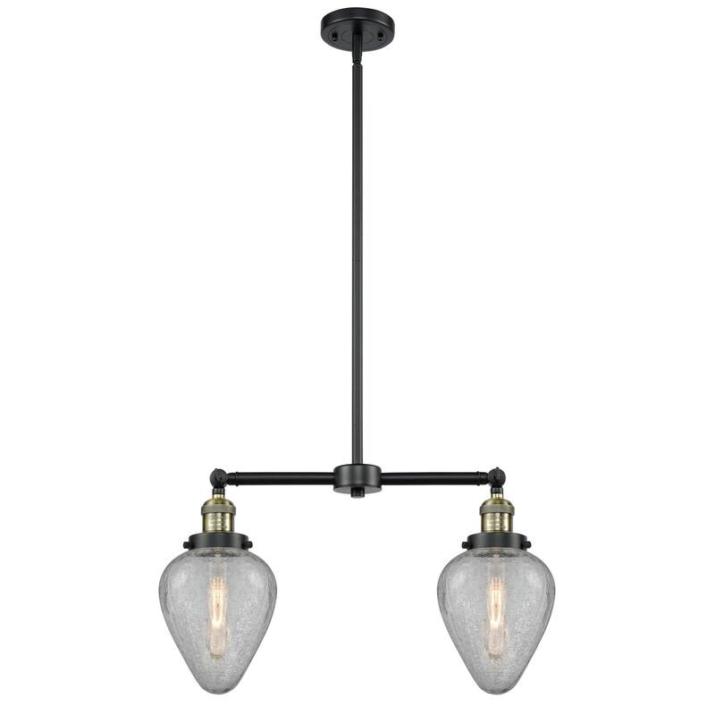 Innovations Lighting Geneseo 2 Light 21" Wide Linear Chandelier