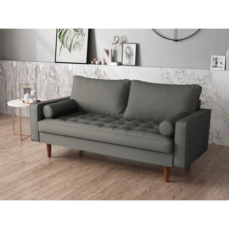 US Pride Mid-century Modern Loveseat - Grey