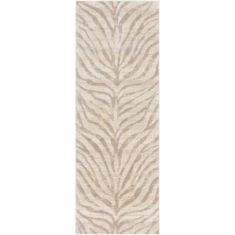 Livabliss Niamey Animal Print Area Rug - 2'7" x 7'3" Runner - Tan/Beige - Runner/Rectangle