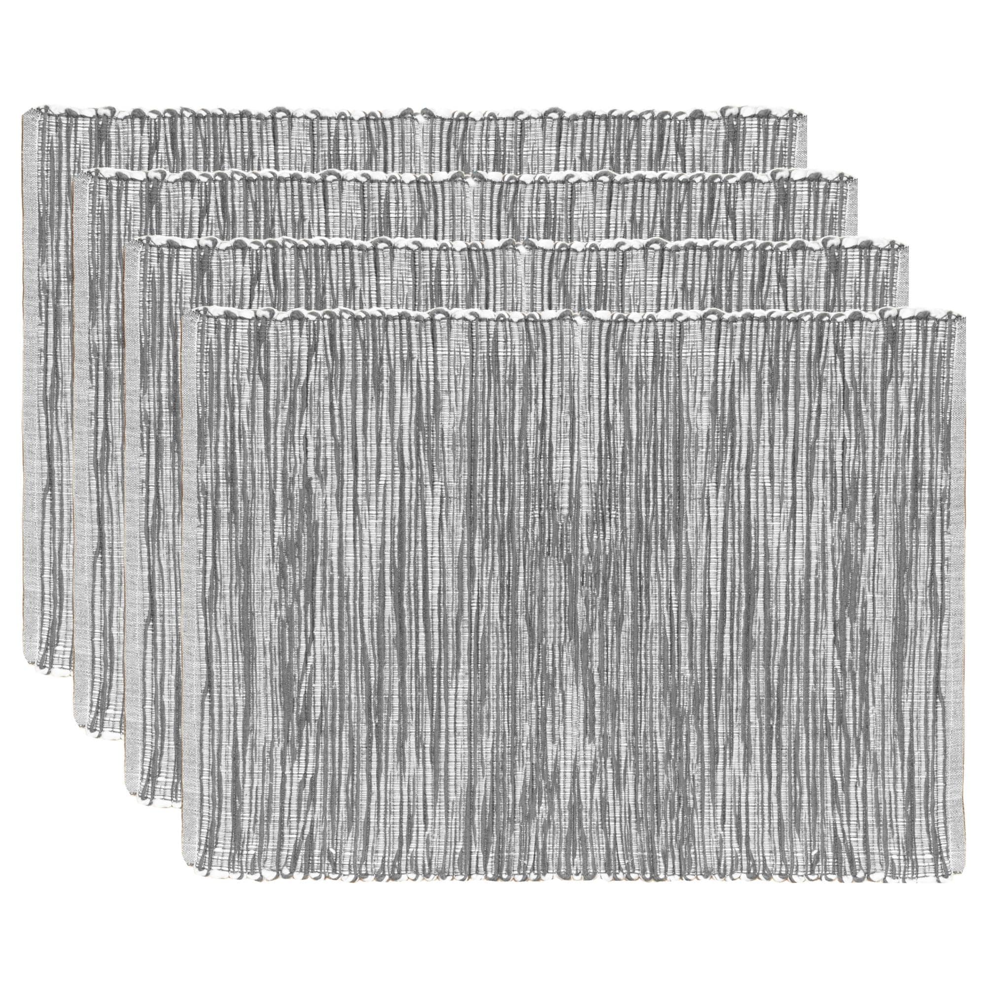 Fabstyles Shadows Cotton Placemats Set of 4 - 13x19