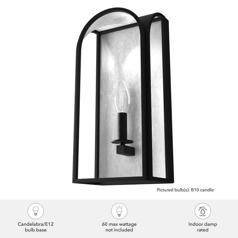 Hunter Dukestown 1-Light Wall Sconce - Dining Room, Hallway, Bathroom, Bedroom - Contemporary, Transitional - Damp Rated!